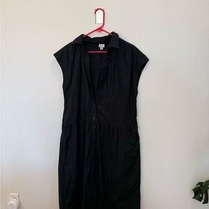 Target Black Cap Sleeve Midi Dress